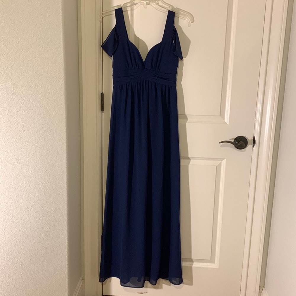 Navy blue prom dress